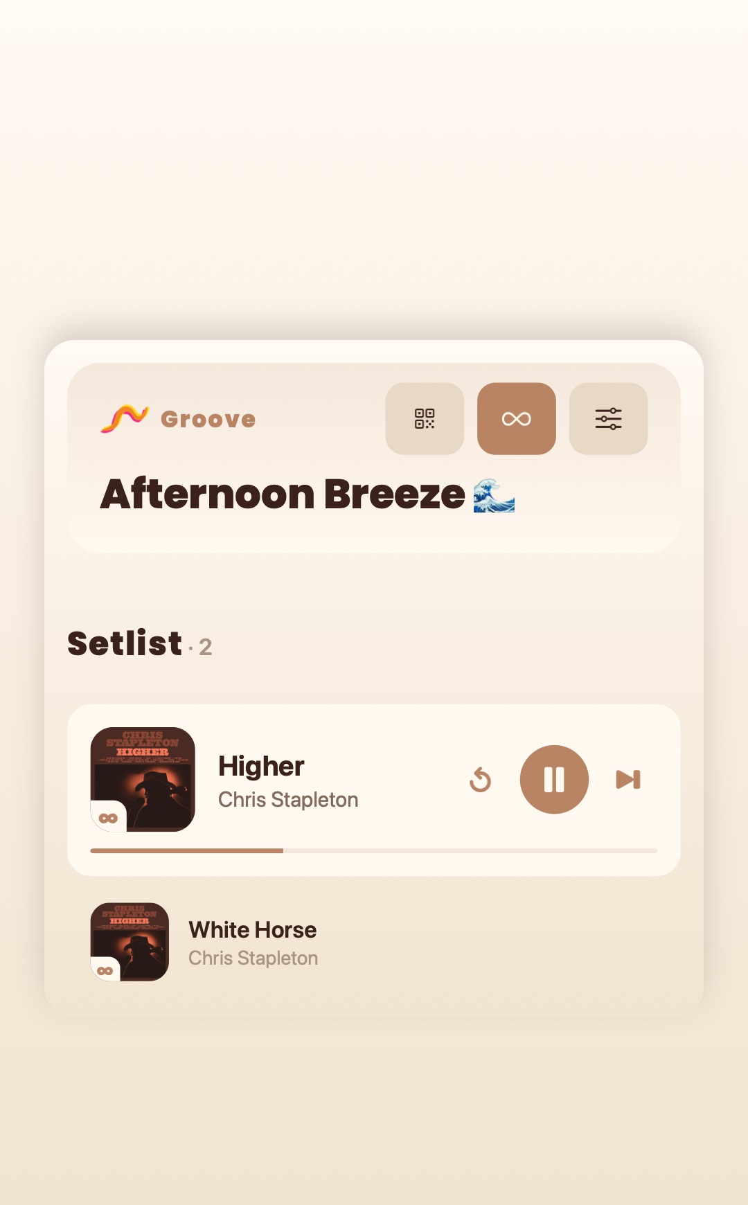 Let Groove pick what’s next with Auto Queue.